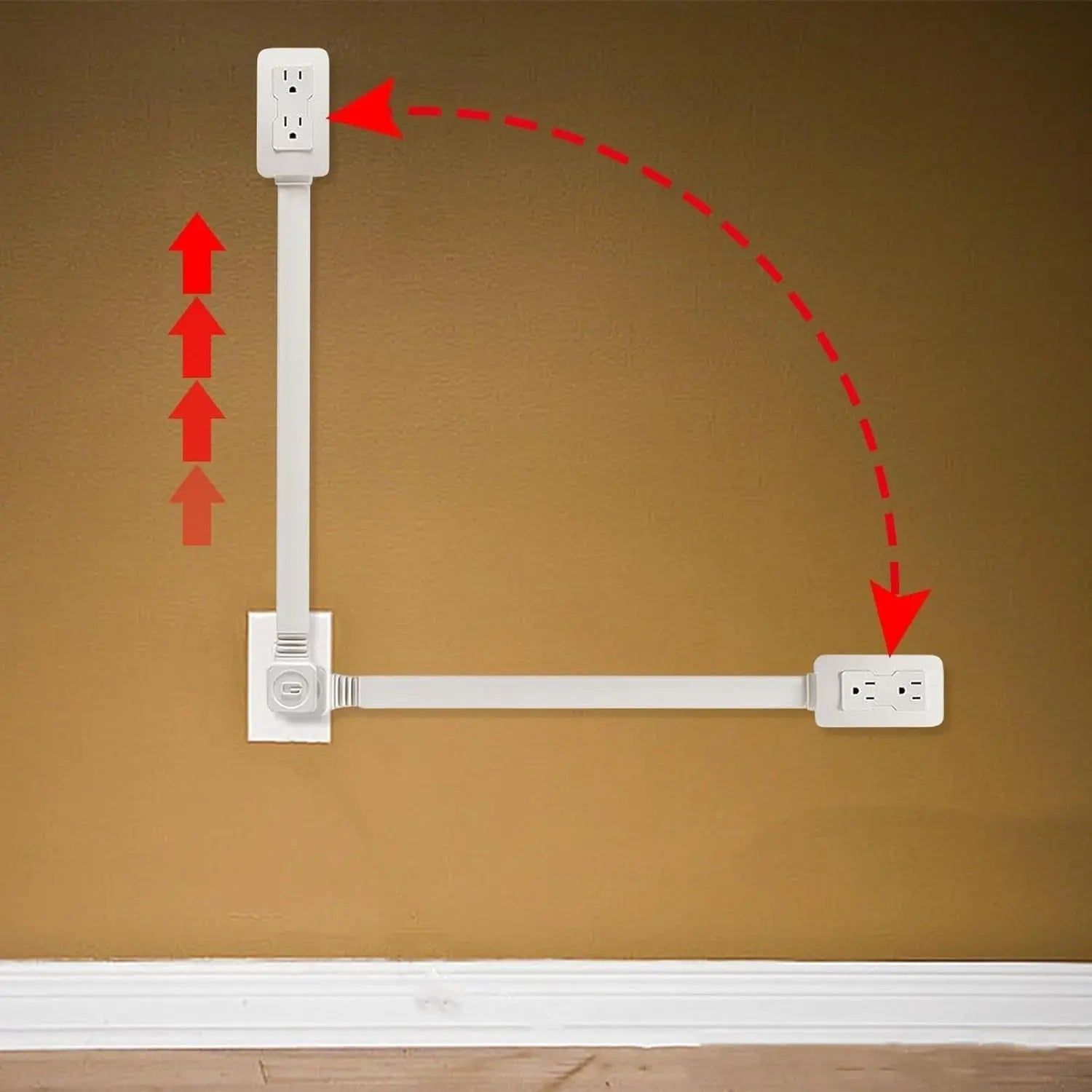 ChargeFlex™ | Extendable power strip — No more stress with hard-to-reach outlets