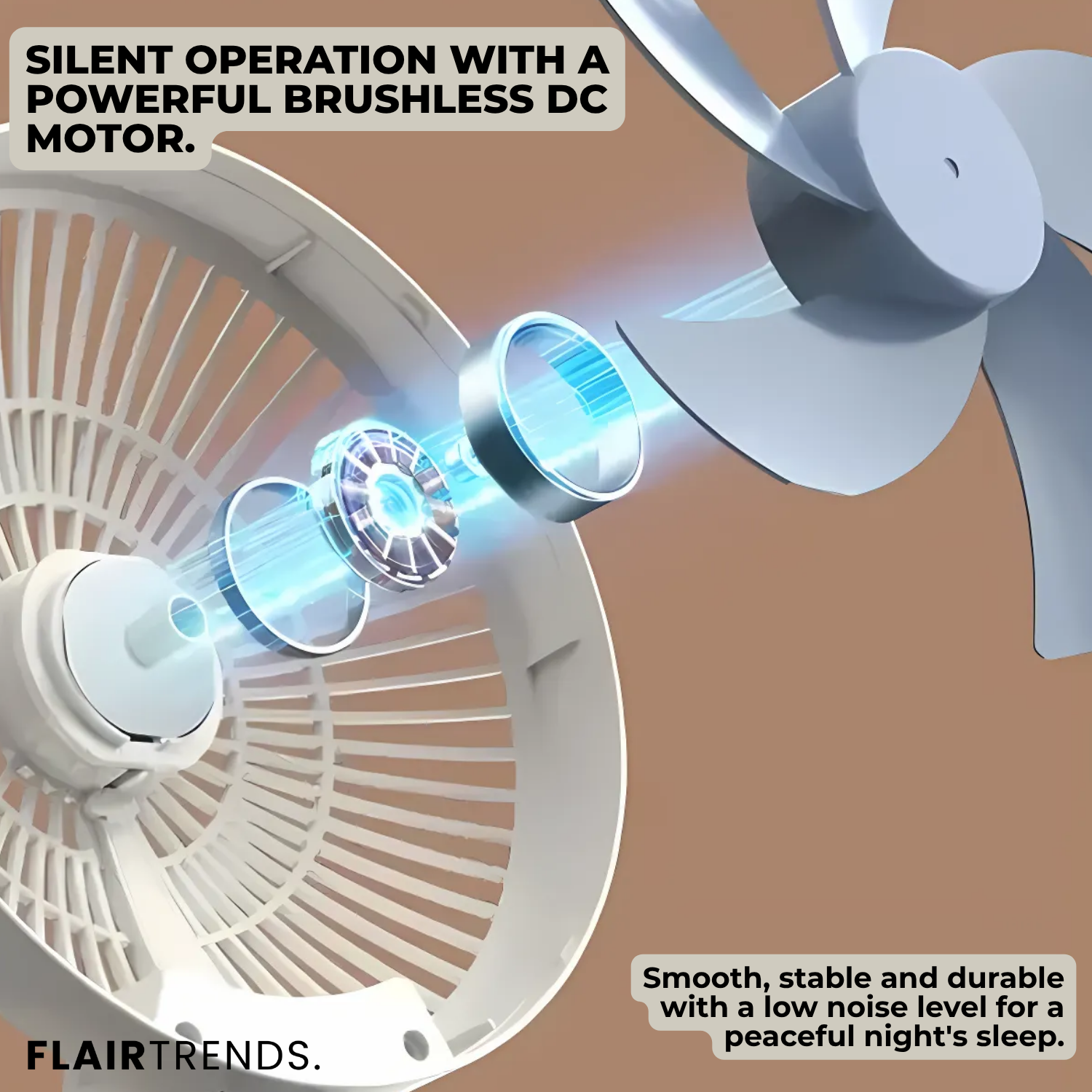 AirSwing™ | Foldable & Hanging Table Fan with USB & Night Light