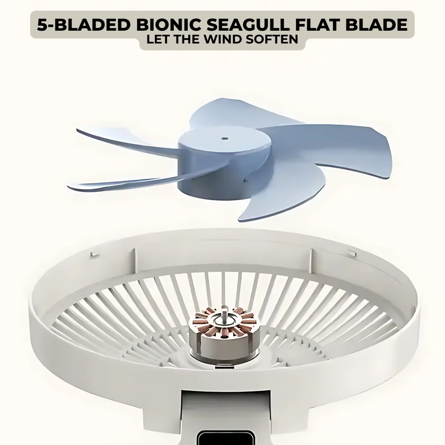 AirSwing™ | Foldable & Hanging Table Fan with USB & Night Light