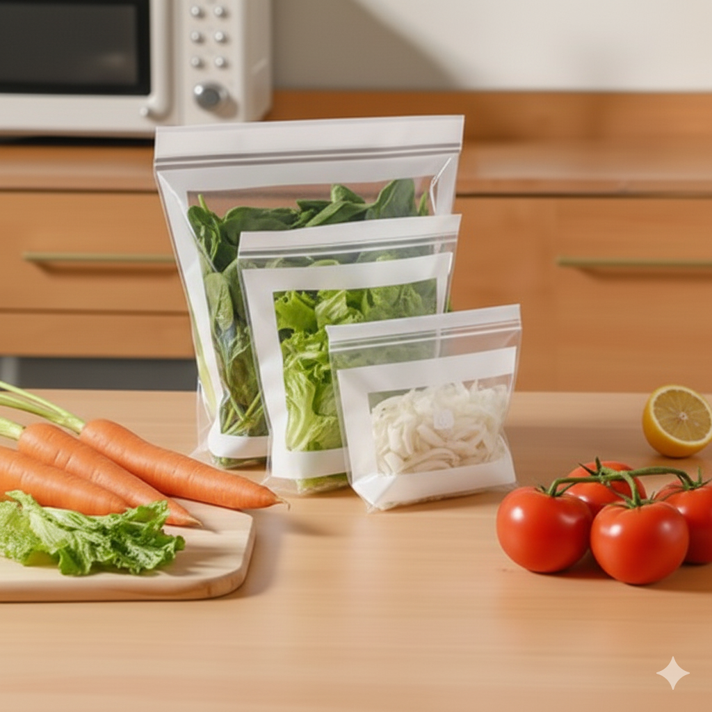 1+1 FREE | FreshLocka™ | Reusable Ziplock Bags – Airtight Food Storage for Freshness & Organization