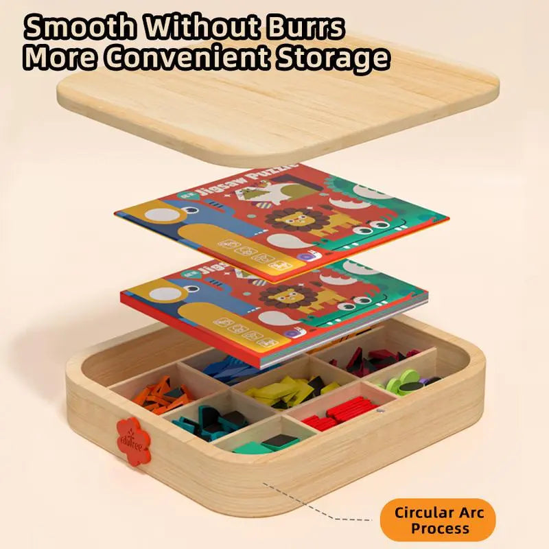 MagnetMind™ | Wooden magnetic puzzle — Promotes creativity and self-confidence