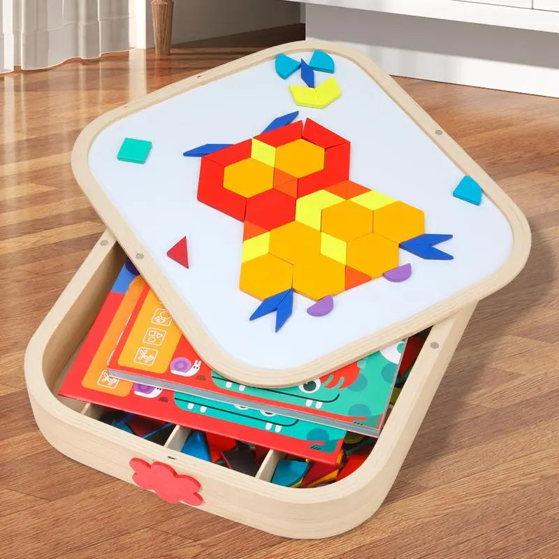 MagnetMind™ | Wooden magnetic puzzle — Promotes creativity and self-confidence