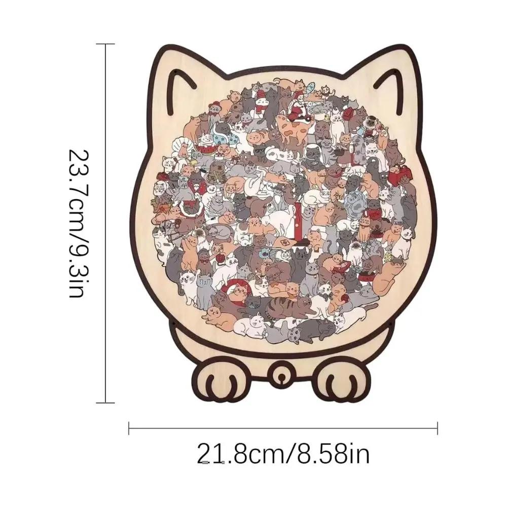 Purrzle™ | Wooden Cat Puzzle, 135 pieces — Art, tranquility, and style combined in one set