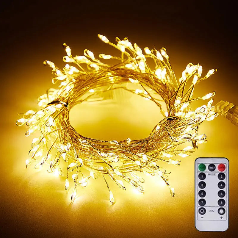 GlowLine™ | LED string lights, copper wire – 9 meters