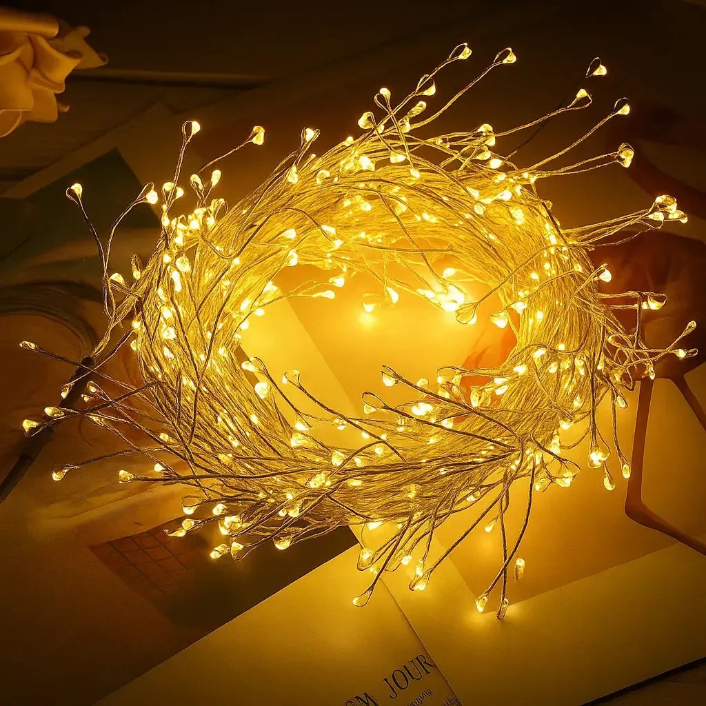 GlowLine™ | LED string lights, copper wire – 9 meters