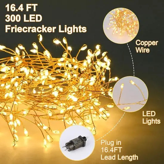 GlowLine™ | LED string lights, copper wire – 9 meters