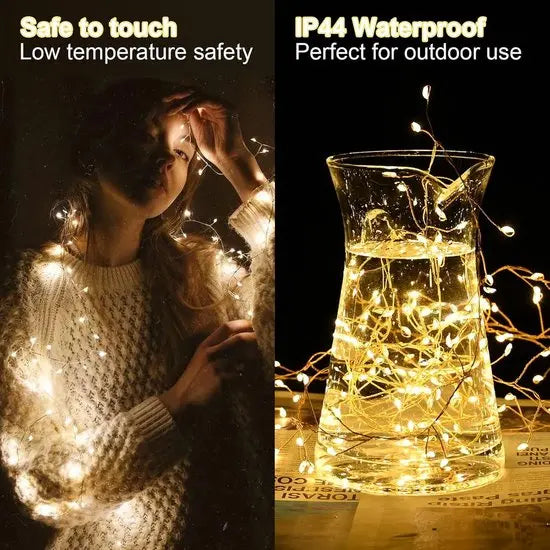 GlowLine™ | LED string lights, copper wire – 9 meters