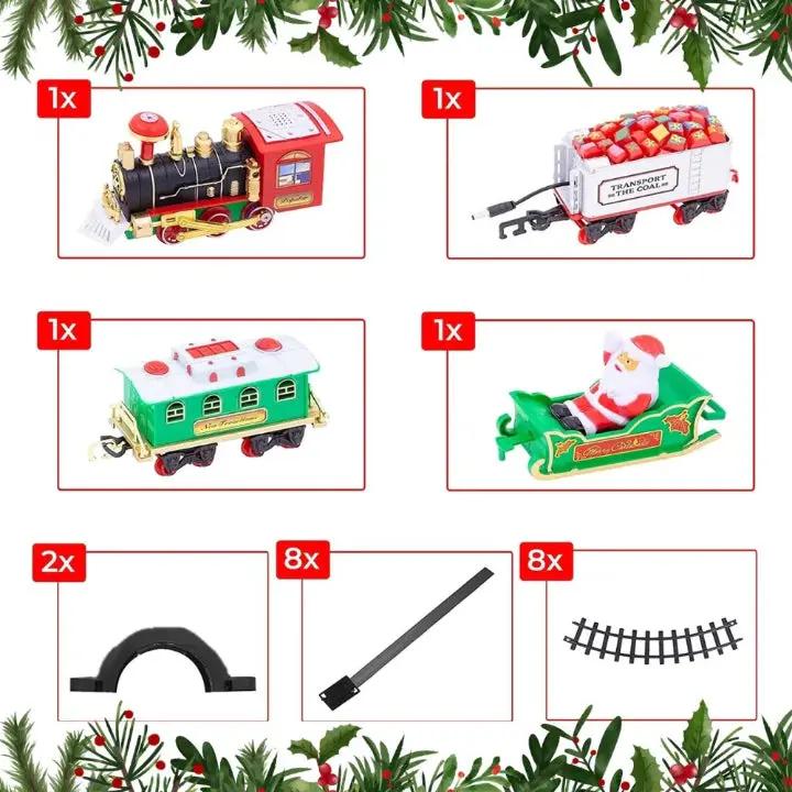 SantaRail™ | Nostalgic Christmas train for the Christmas tree – with music and lights