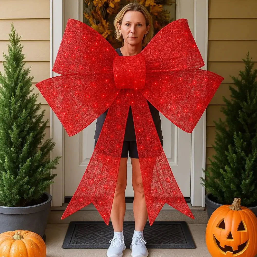 LumiBow™ | XXL illuminated Christmas bow — Make your family Christmas unforgettable