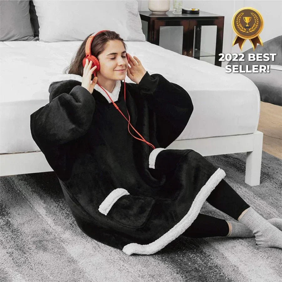 50% DISCOUNT | ComfyBlanket™ | Ultra-warm sherpa fleece hoodie for maximum comfort