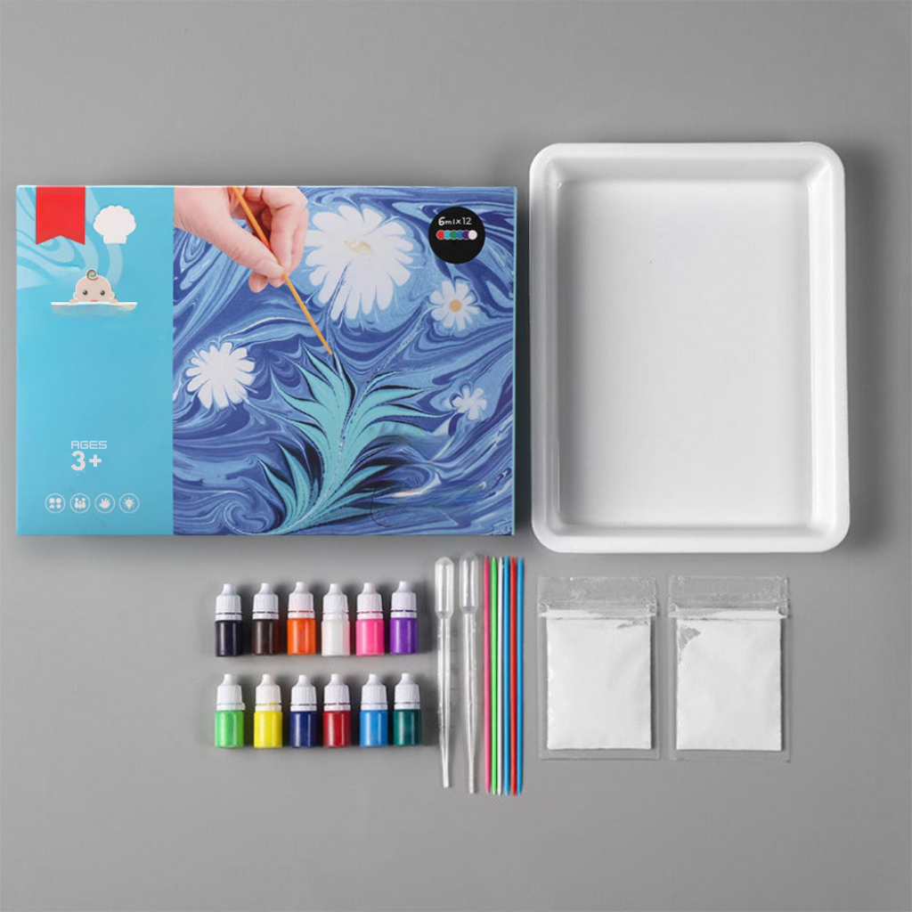 50% OFF | ColoraFlow™ | Creative water marbling kit for children and adults | Safe, stain-free, and easy to use