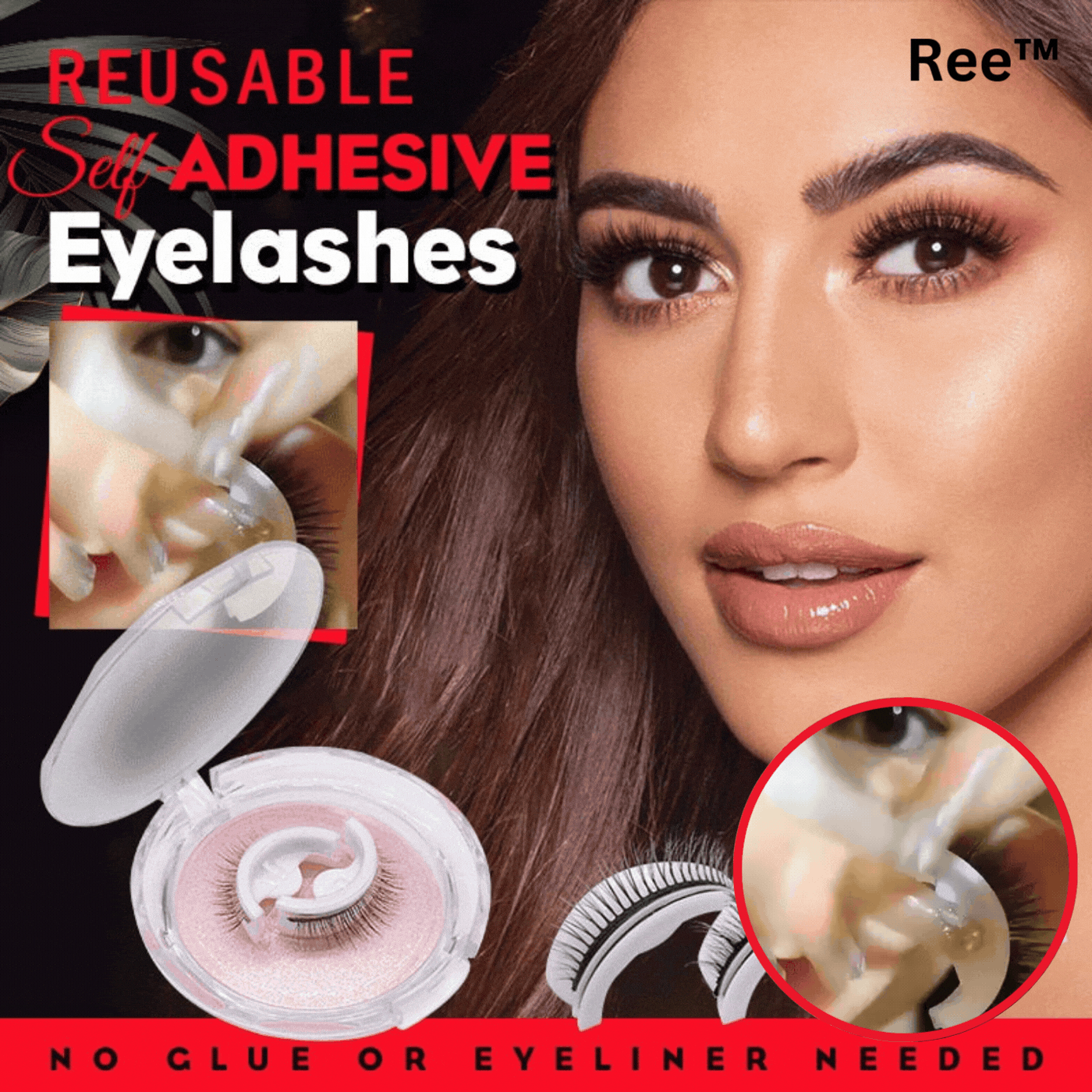 Ree™ | Reusable Self-Adhesive and Washable False Eyelashes