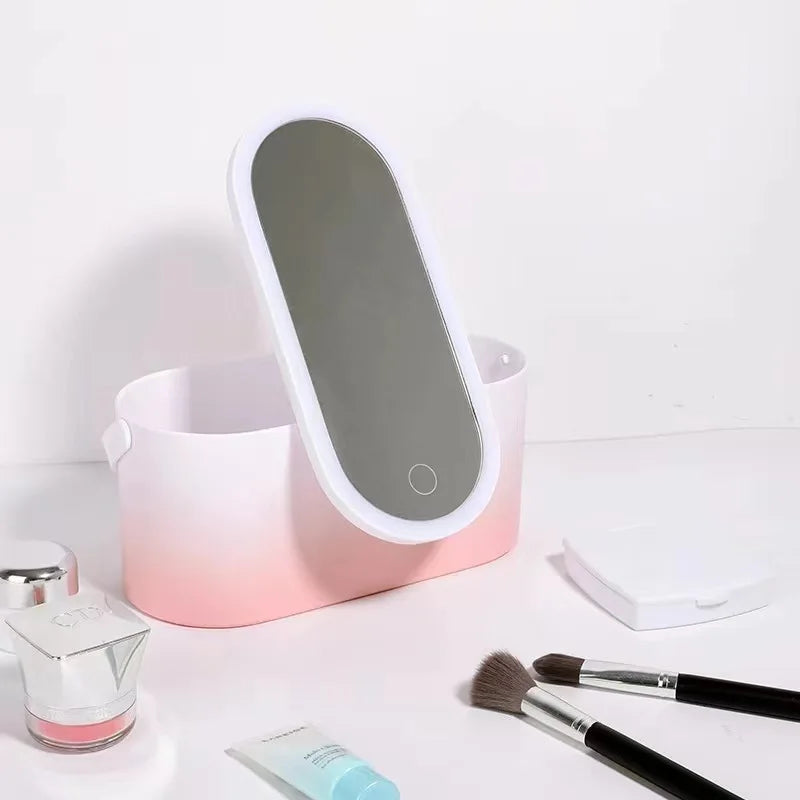 GlamBox | The Makeup Mirror with LED Lighting for On-the-Go Beauty