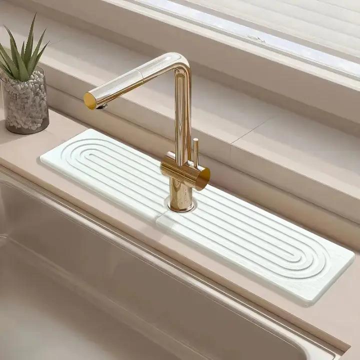 StoneDry™ | Highly absorbent stone mat for kitchen & bathroom – Stylish, clean, and durable (2-piece set)