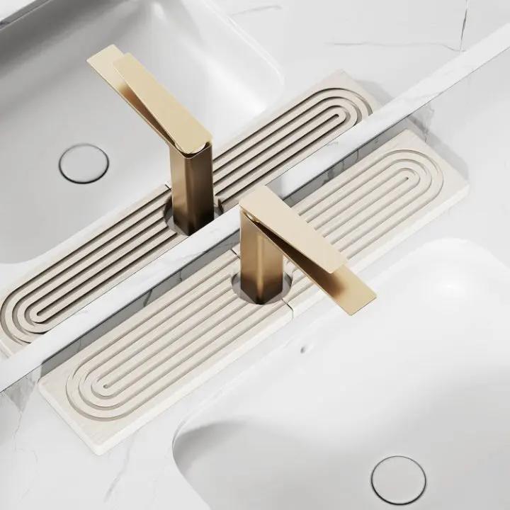 StoneDry™ | Highly absorbent stone mat for kitchen & bathroom – Stylish, clean, and durable (2-piece set)