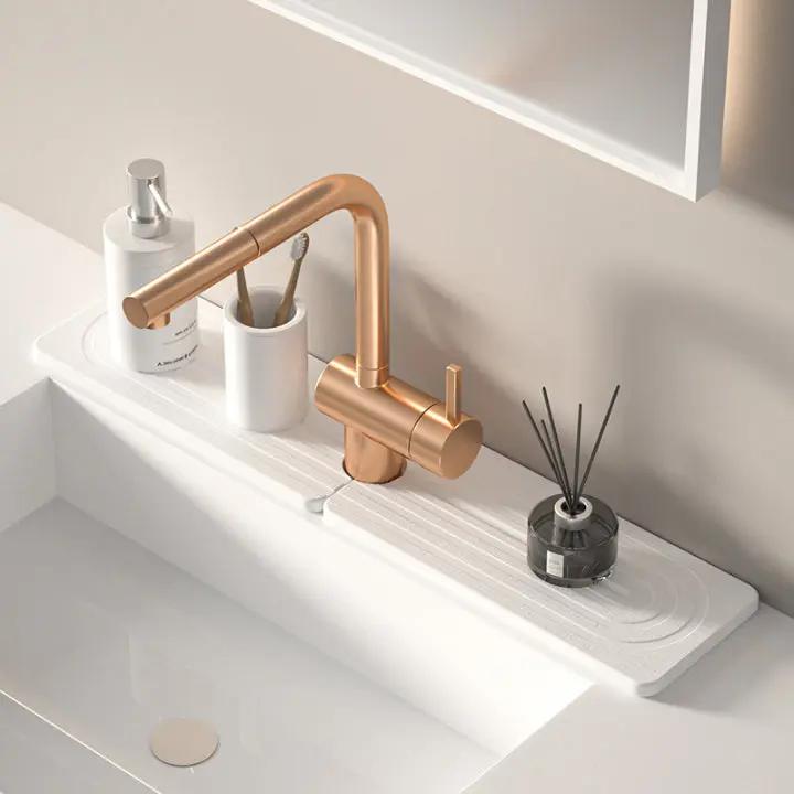 StoneDry™ | Highly absorbent stone mat for kitchen & bathroom – Stylish, clean, and durable (2-piece set)