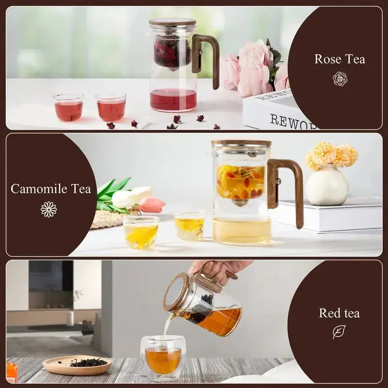 TeaHarmony™ | Borosilicate glass teapot — Elegant preparation of creative tea blends
