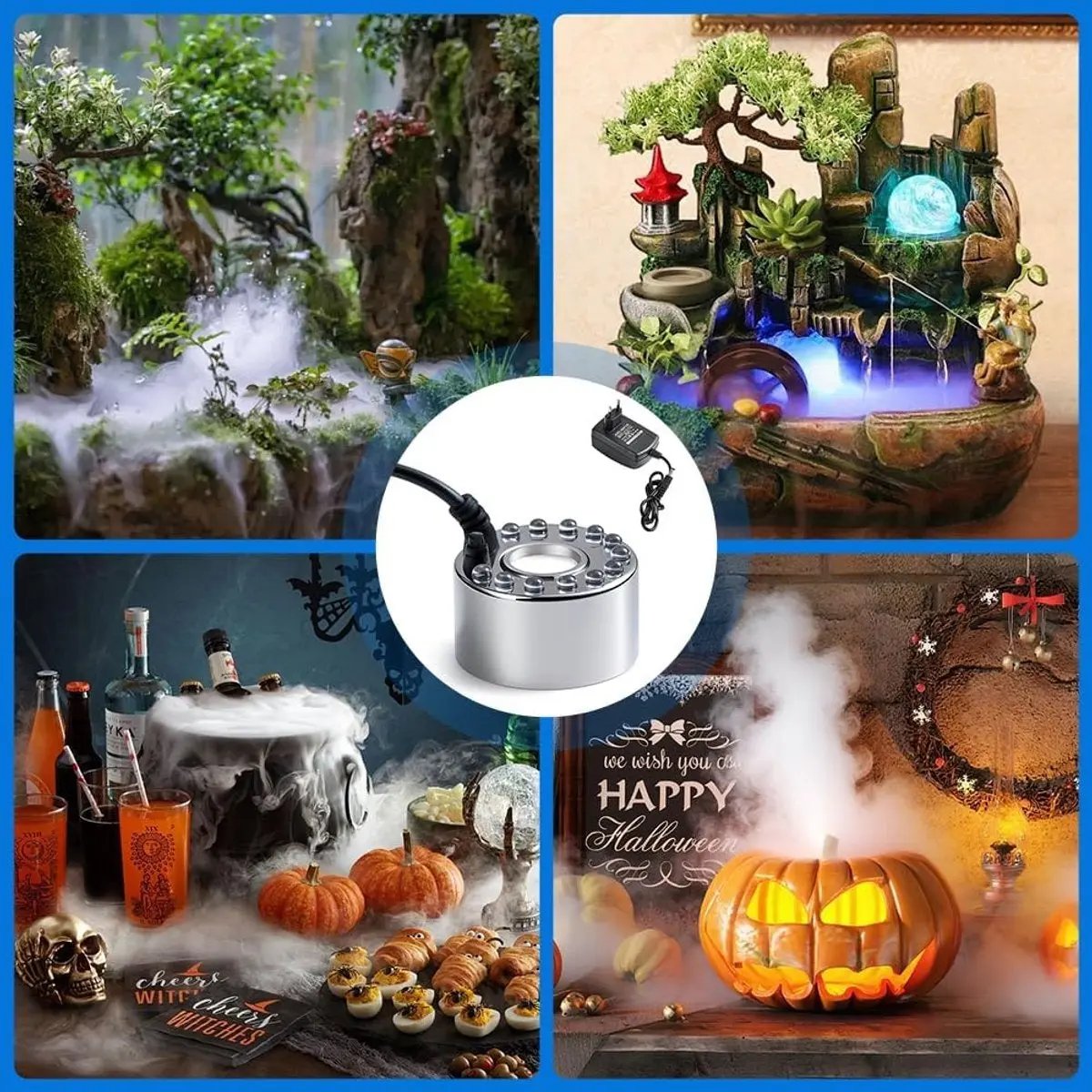 MistAura™ | Ultrasonic fog machine with water level sensor — High-quality fog in seconds