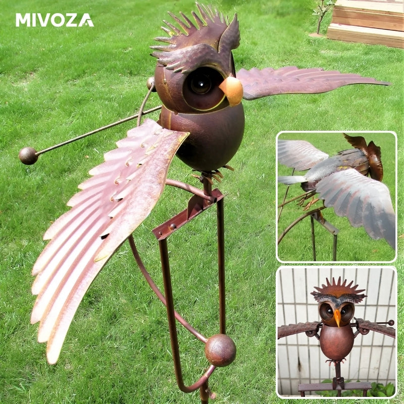 GardenAdler | Elegant wrought iron wind chime bird