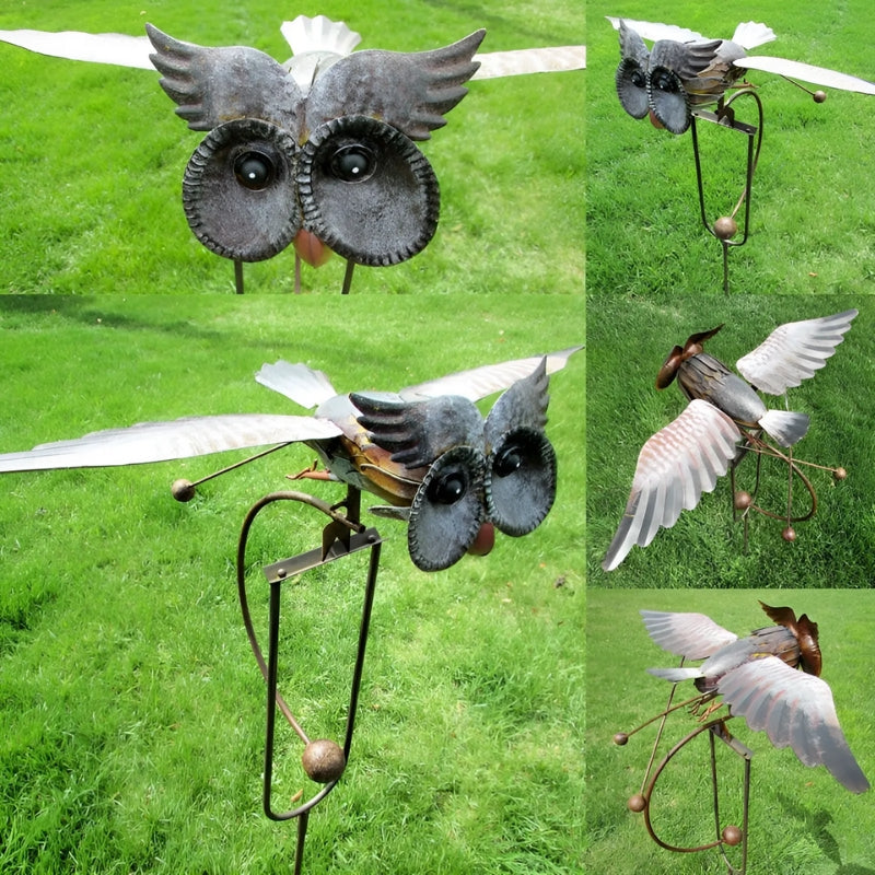 GardenAdler | Elegant wrought iron wind chime bird