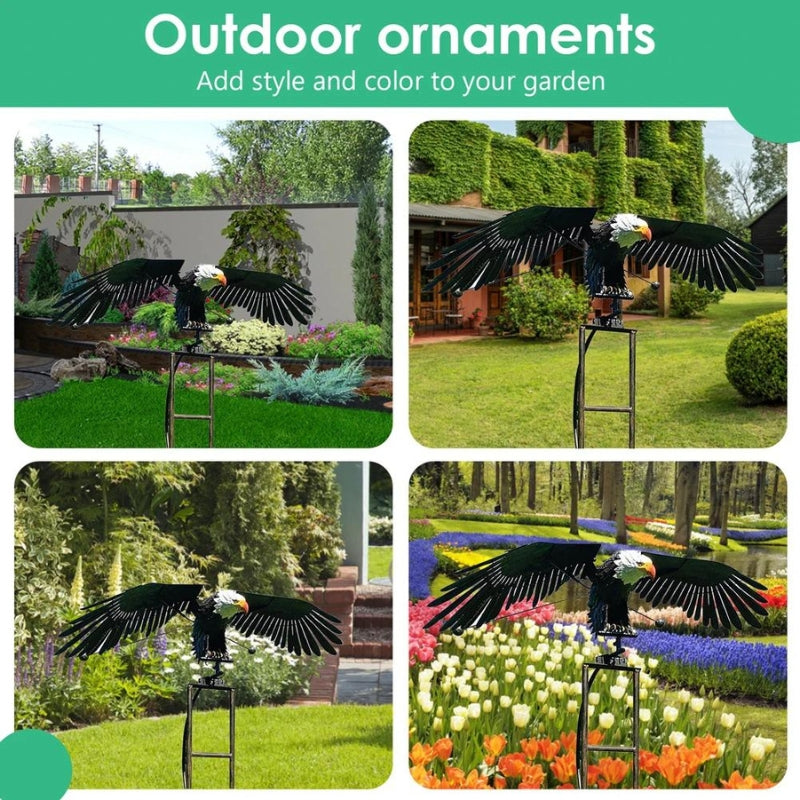 GardenAdler | Elegant wrought iron wind chime bird