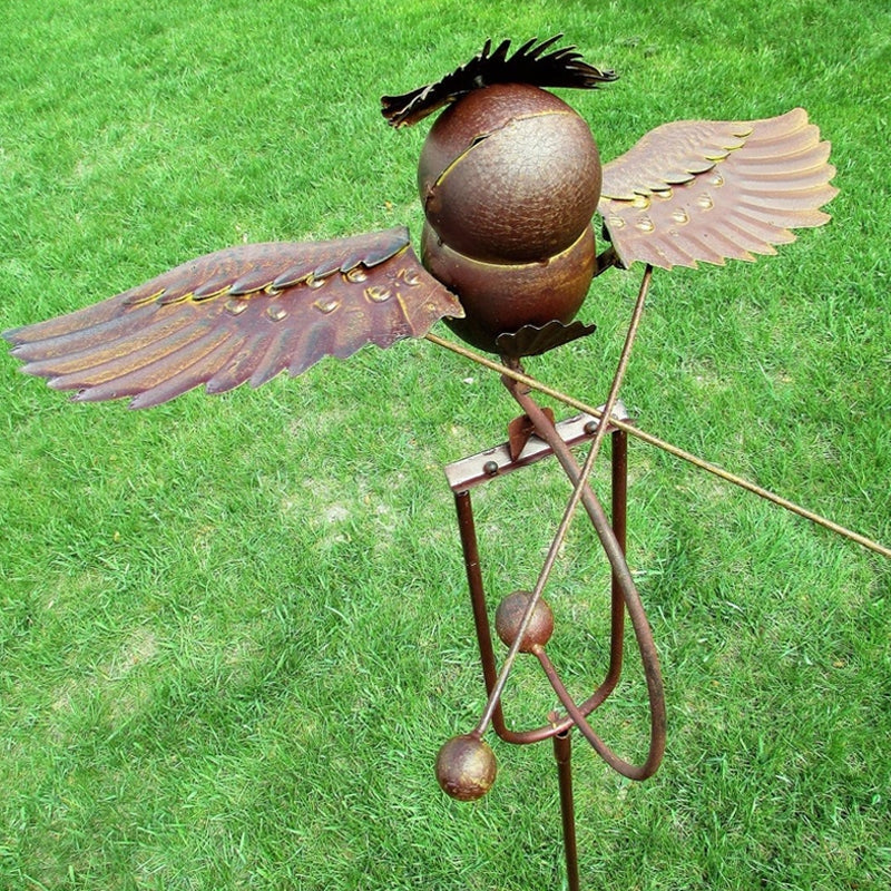 GardenAdler | Elegant wrought iron wind chime bird