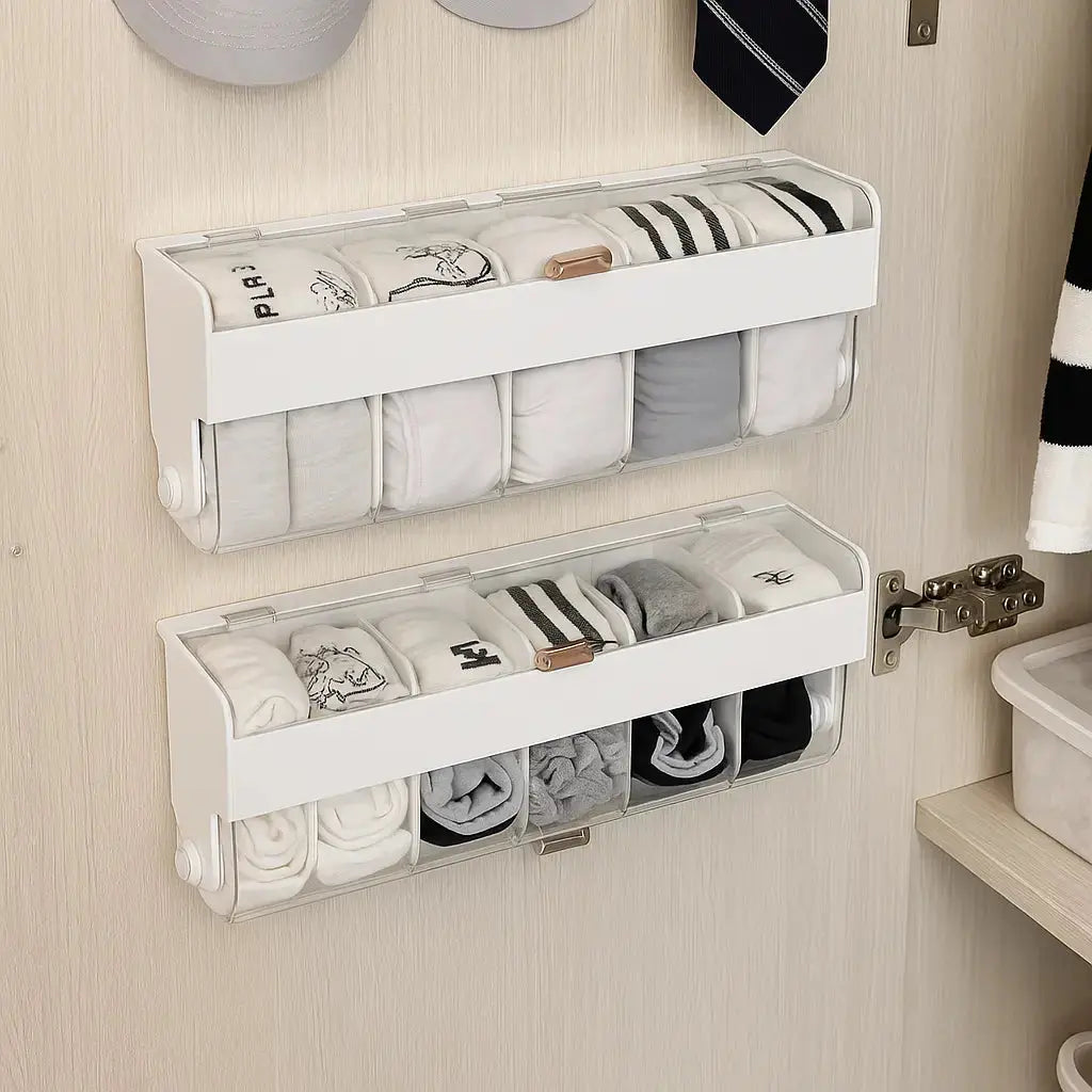 ClariDraw™ | Wall-mounted drawer organizer — Can also be used in the office, bathroom, and kitchen