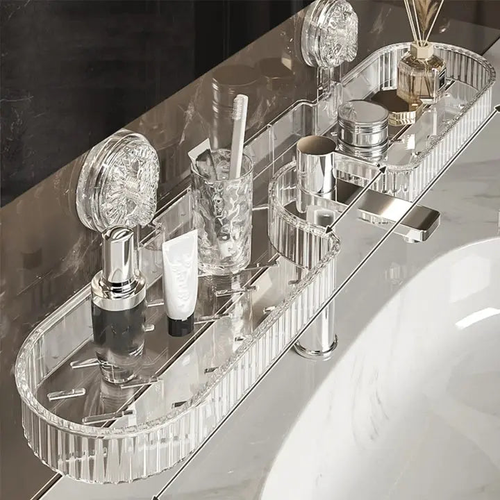 SinkSpace™ | Heavy-duty faucet shelf — Reliably holds heavy care products