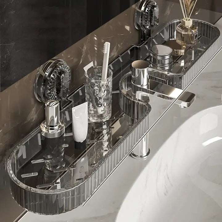 SinkSpace™ | Heavy-duty faucet shelf — Reliably holds heavy care products