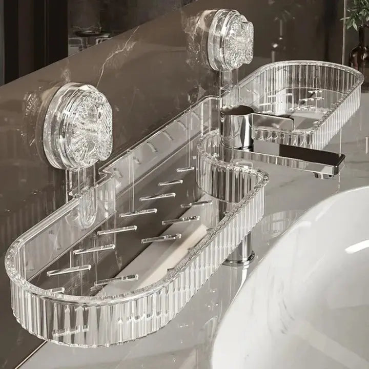 SinkSpace™ | Heavy-duty faucet shelf — Reliably holds heavy care products