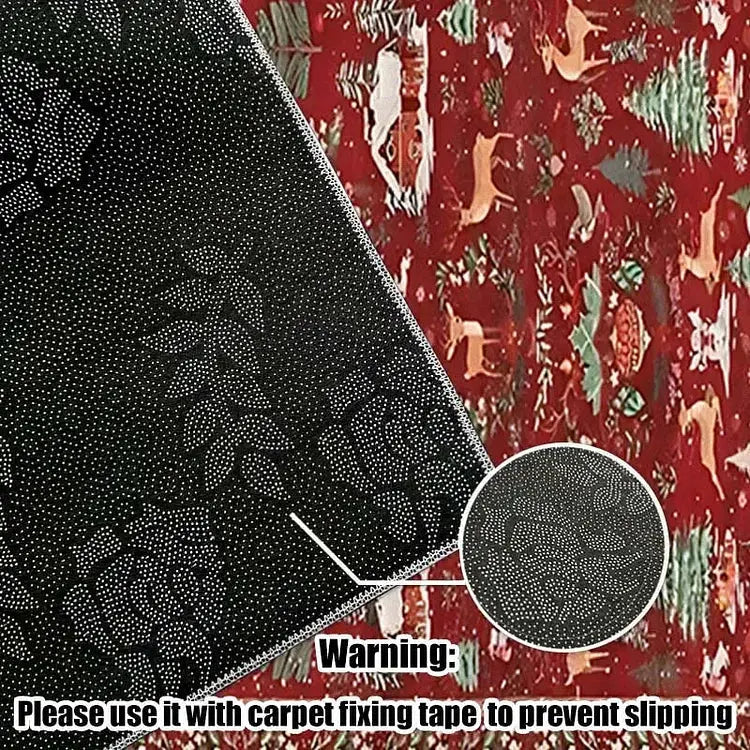 SnowHaven™ | Christmas rug with winter motif | 60×160 cm