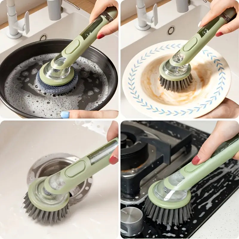 Scrubix™ | Eco-Friendly Natural Fiber Dish Brush for Kitchen Cleaning