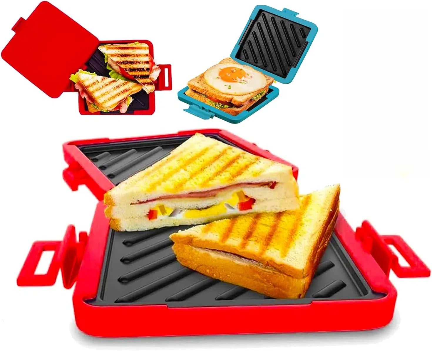 ToastiePress™ | Compact Microwave Toastie Sandwich Maker for Quick Snacks
