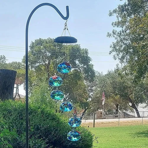 NectarBells | Charming wind chimes hummingbird feeder