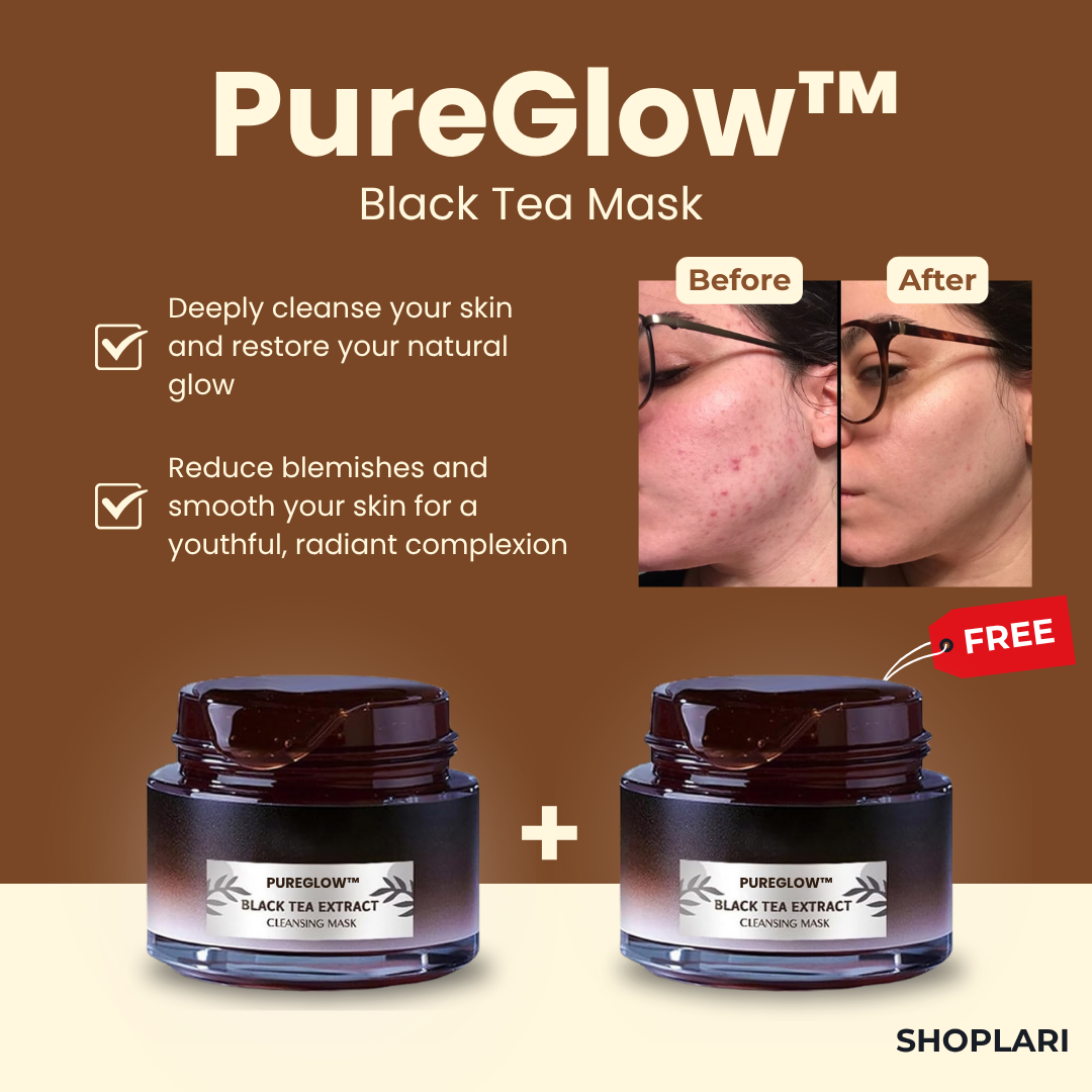 RadianceRush™ | Black Tea Power Mask — Clear, radiant skin that magically attracts everyone's attention! (2 pieces)