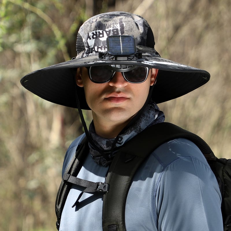 AirShade | Solar-Powered Cooling Hat for Outdoor Comfort