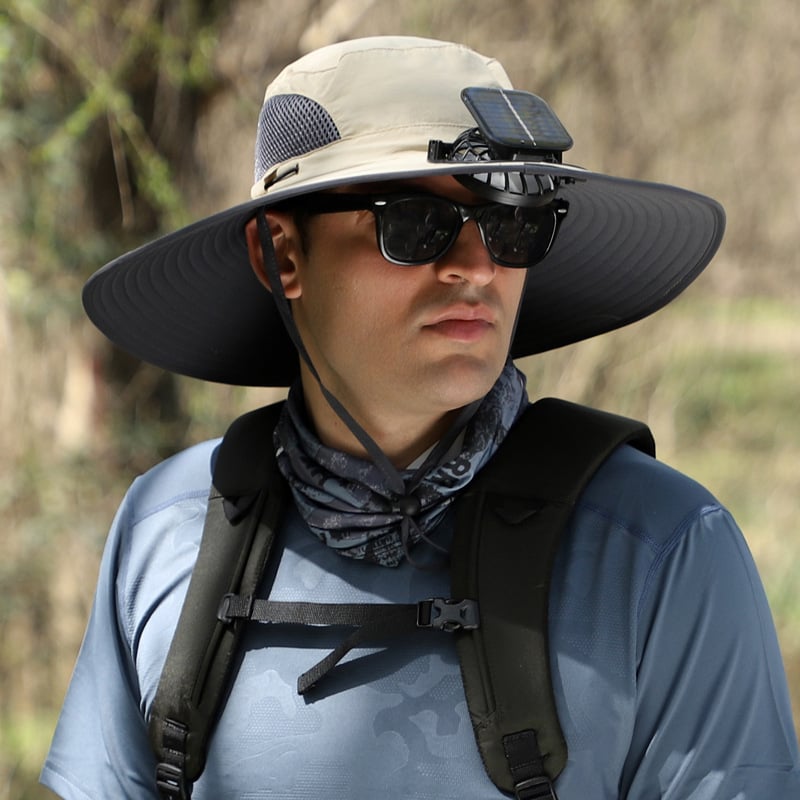 AirShade | Solar-Powered Cooling Hat for Outdoor Comfort