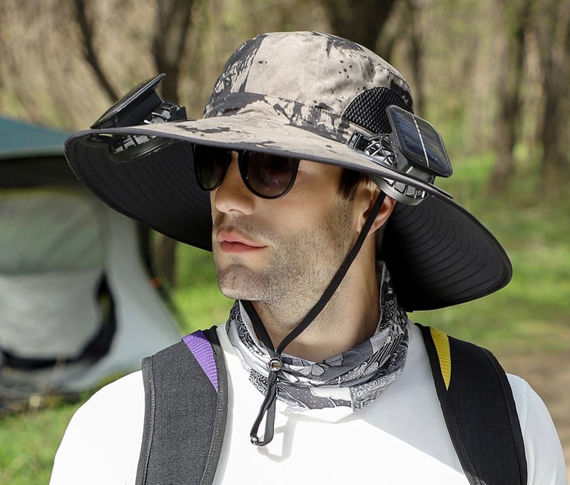 AirShade | Solar-Powered Cooling Hat for Outdoor Comfort