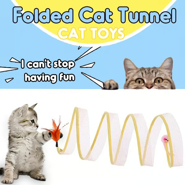 KittyMaze™ | Collapsible cat tunnel with integrated toy