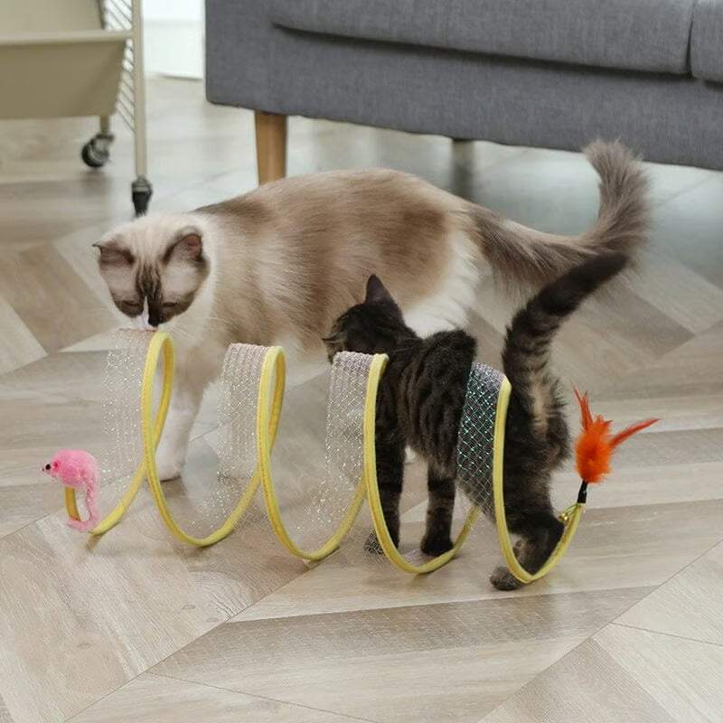 KittyMaze™ | Collapsible cat tunnel with integrated toy