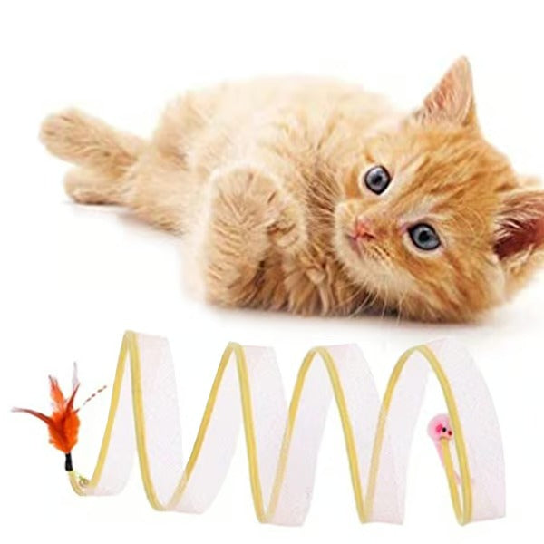 KittyMaze™ | Collapsible cat tunnel with integrated toy