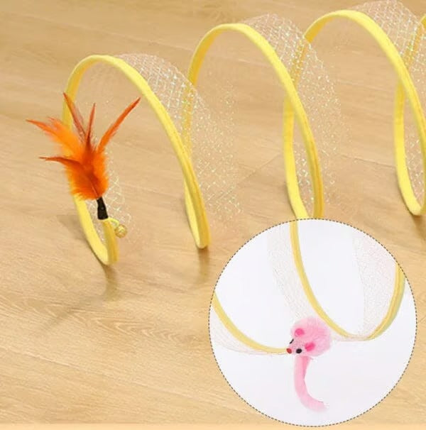 KittyMaze™ | Collapsible cat tunnel with integrated toy