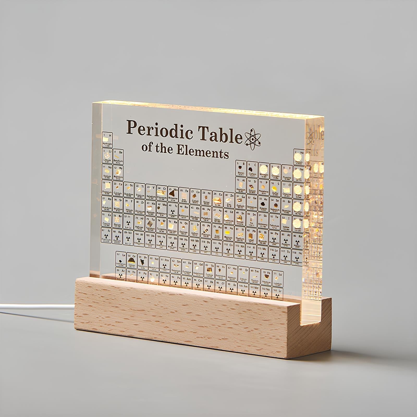 PeriodicElements™ | Illuminated periodic table with real elements