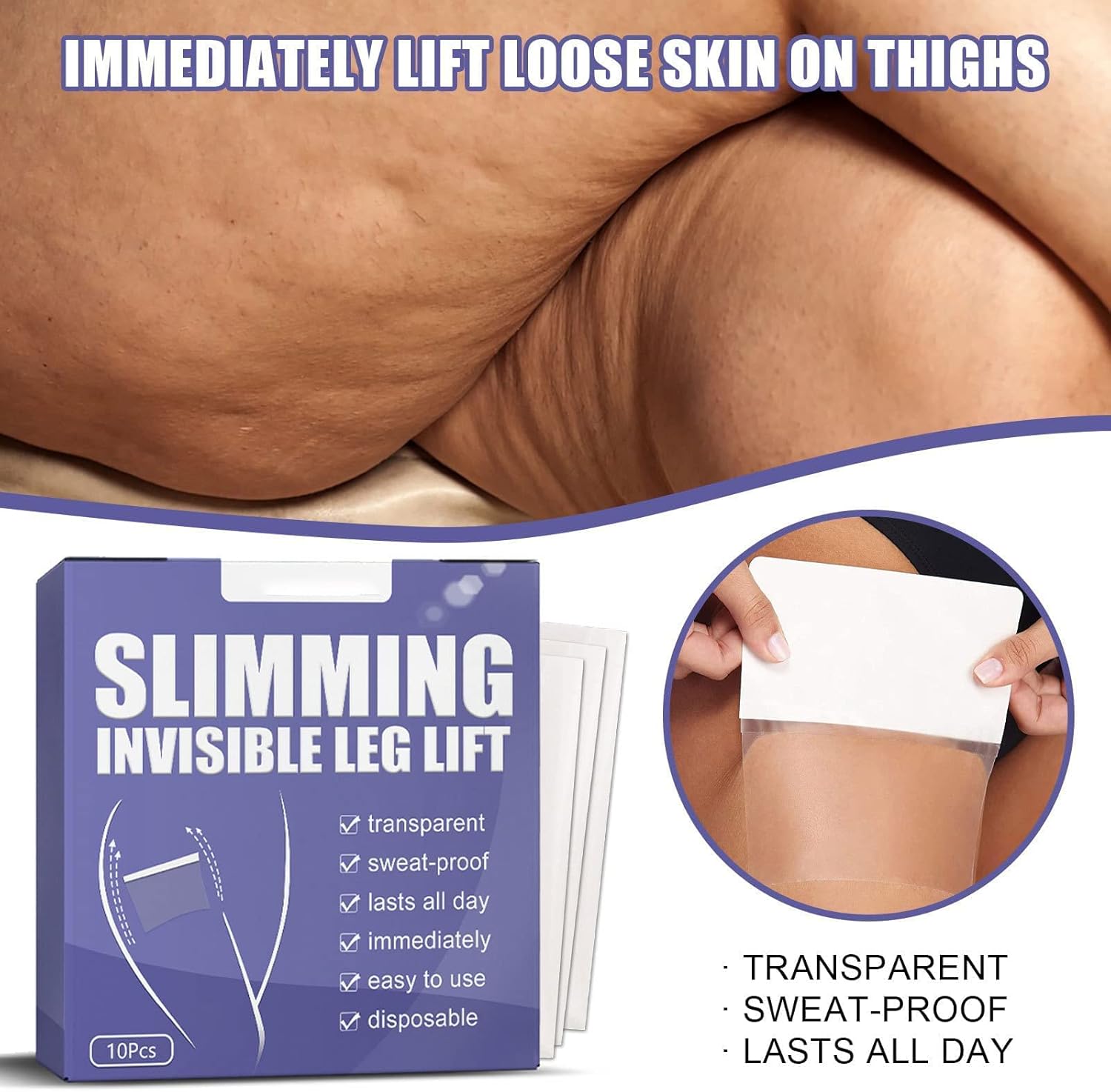 1+1 FREE | Invisible Lift Patches™ | Instantly smooth, firm, and radiant under any outfit