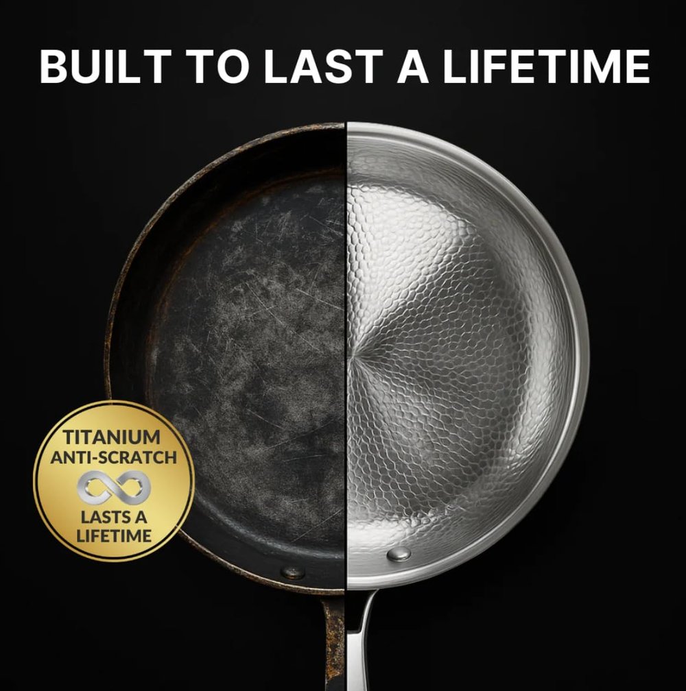 TitaniumPro™ | Titanium pan - non-stick coating without harmful substances