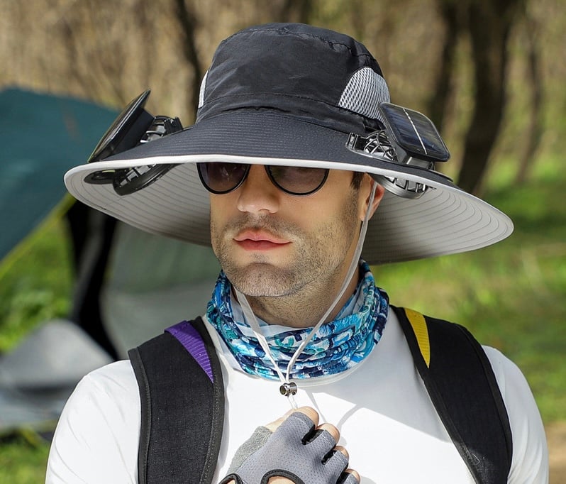 AirShade | Solar-Powered Cooling Hat for Outdoor Comfort