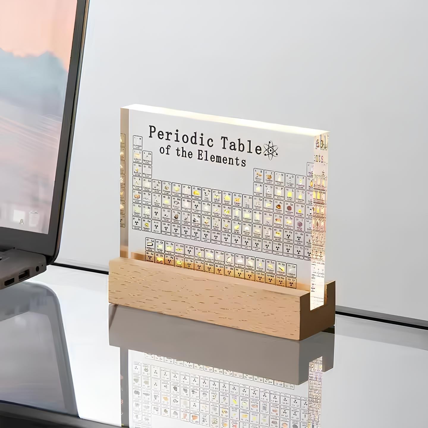 PeriodicElements™ | Illuminated periodic table with real elements