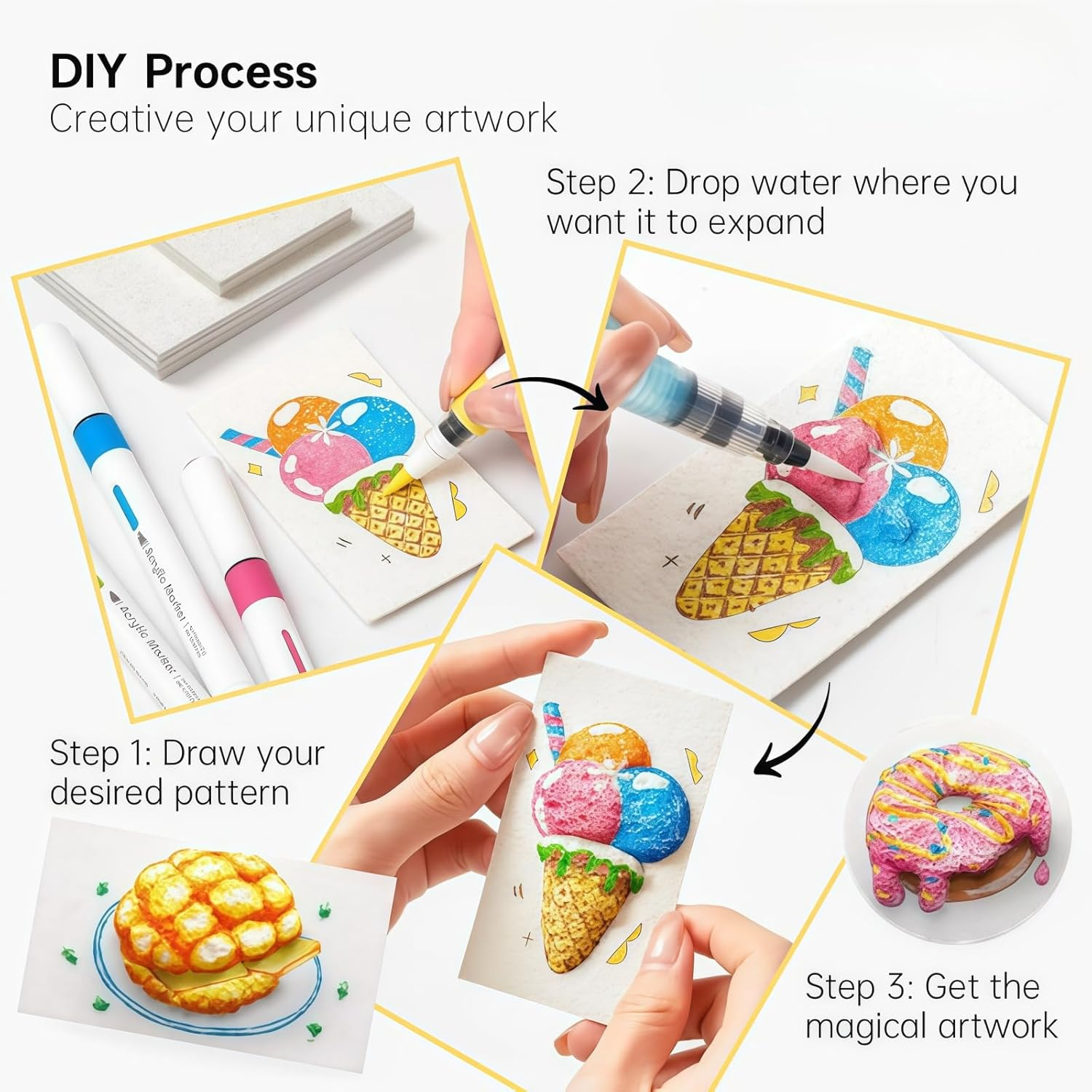 PuffMagic™ | Puff 3D painting set | Promotes creativity & concentration