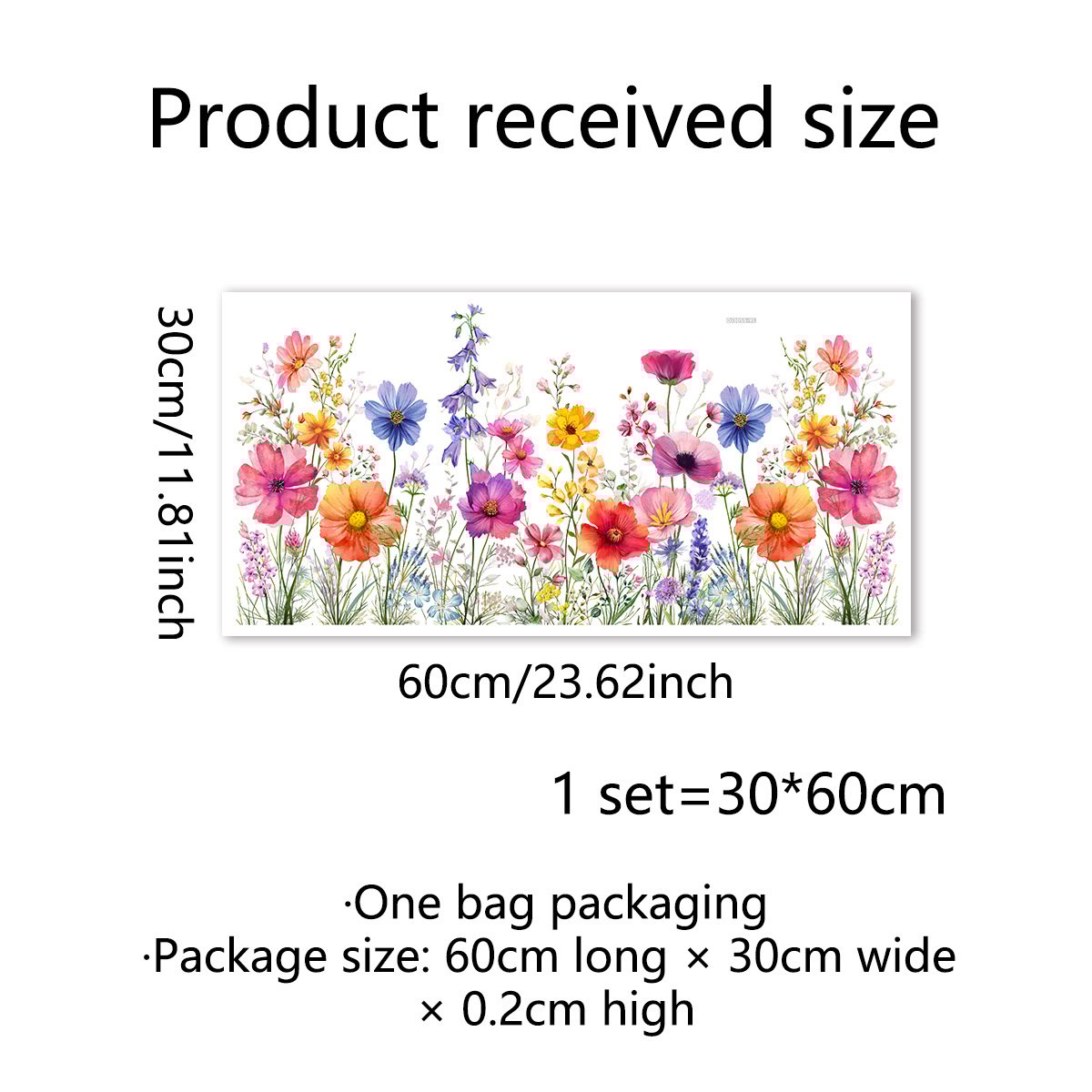 VividBlossom™ | Floral Window Sticker