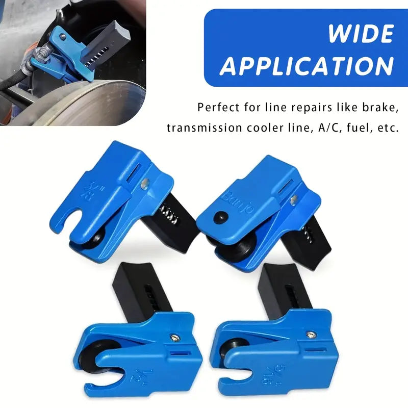 2+2 FREE | BrakeLock™ | Brake line clamps – Robust set for car, motorcycle, and van brakes